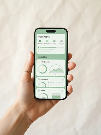 Concept view of the Eco Solar connected customer experience