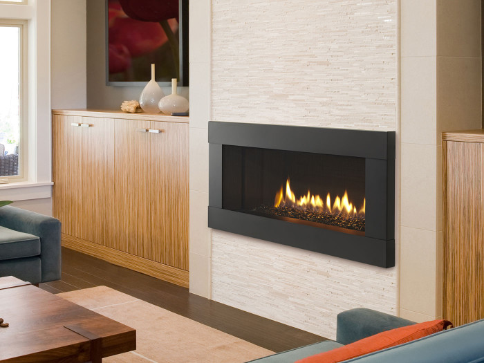 Modern fireplace showroom
