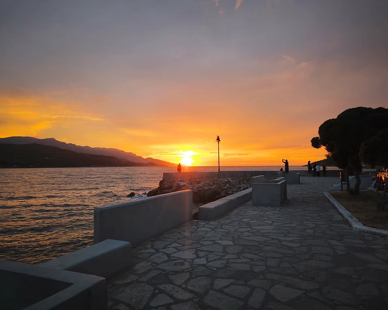 Samos town and harbor
