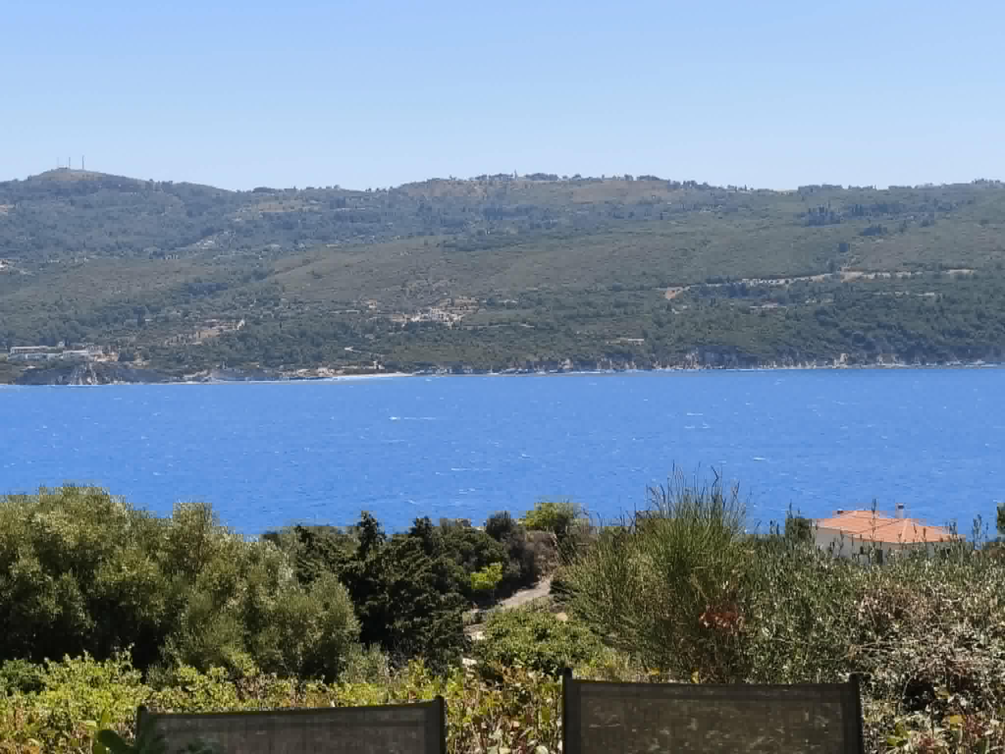 Hillside & coastline from the terrace