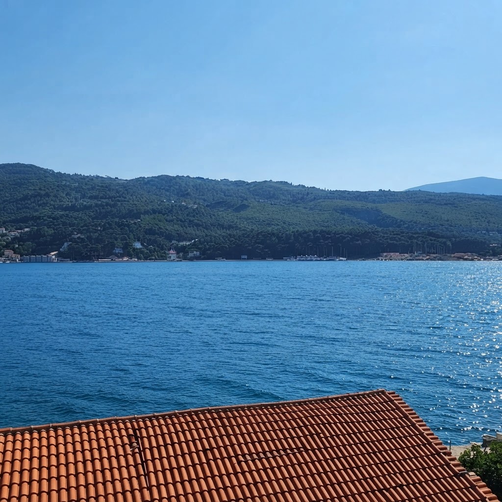 Panoramic sea view from the terrace