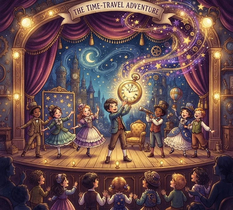 Adventures in Time theatrical illustration