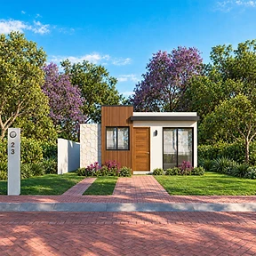 Vista frontal modelo Roble