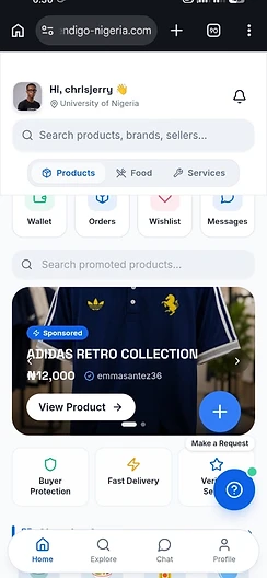 Vendigo home screen