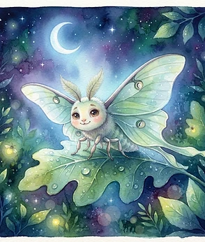 Portrait of Luna the Moth