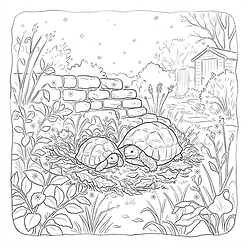 Coloring sheet 6: The Winter Blanket