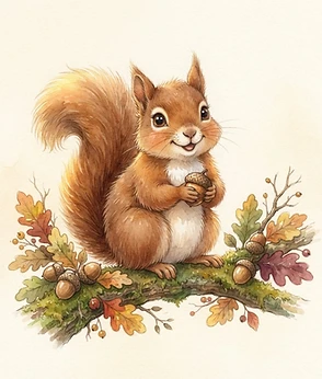 Portrait of Hazel the Squirrel