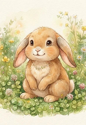 Portrait of Twitch the Rabbit