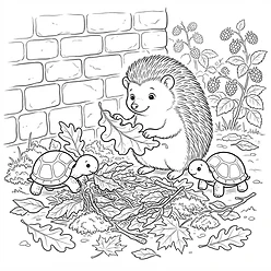 Coloring sheet 9: Bramble's Cosy Nest