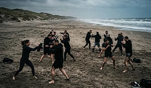 Training aan zee