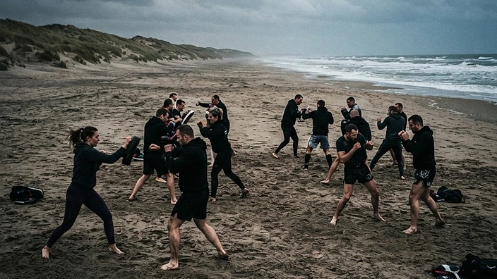 Training aan zee