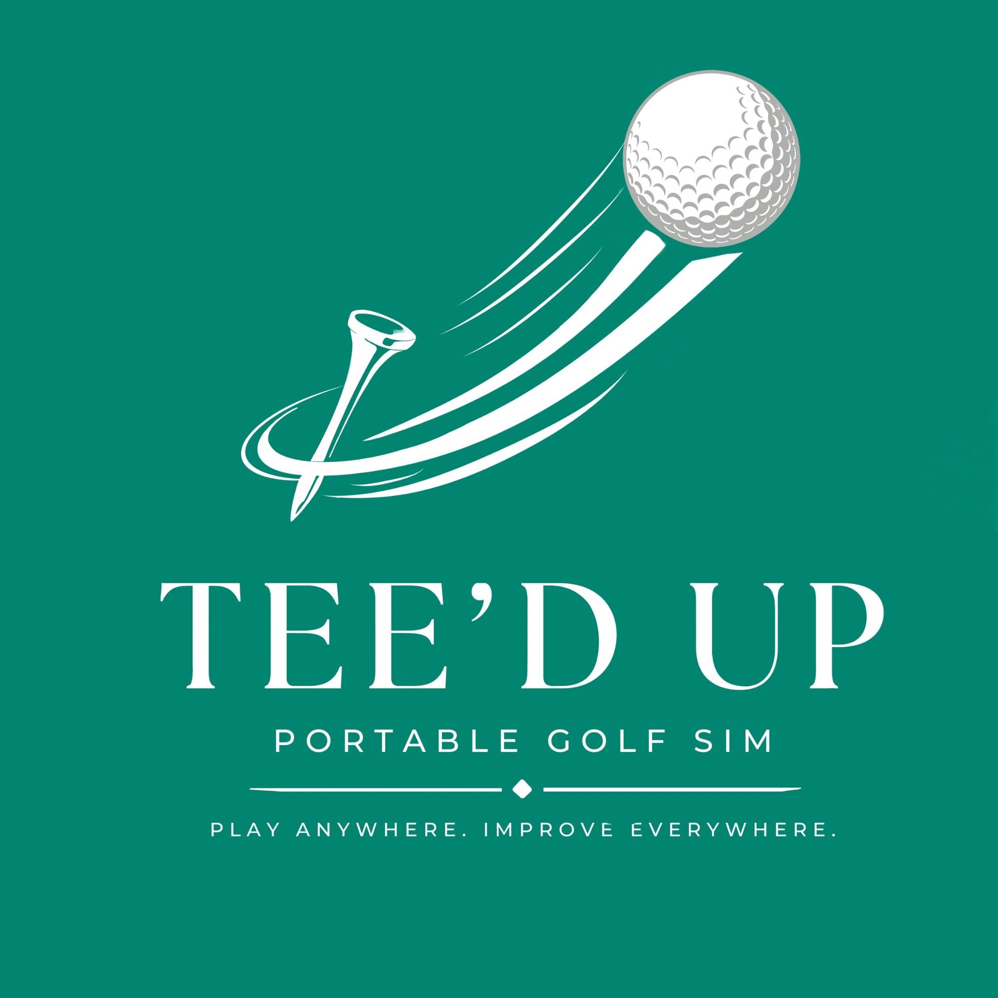 Tee'd Up portable golf sim logo