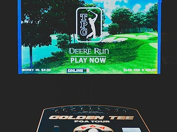 Golden Tee PGA Tour arcade game at Winner's Circle Gaming Lounge