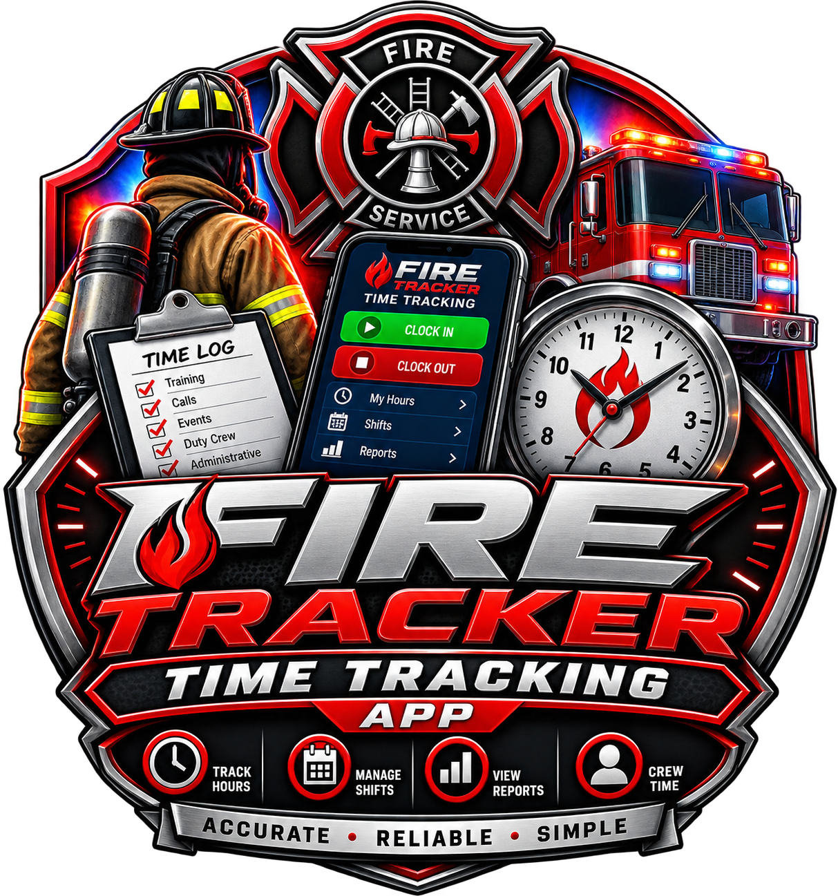 Fire Tracker Time Tracking logo