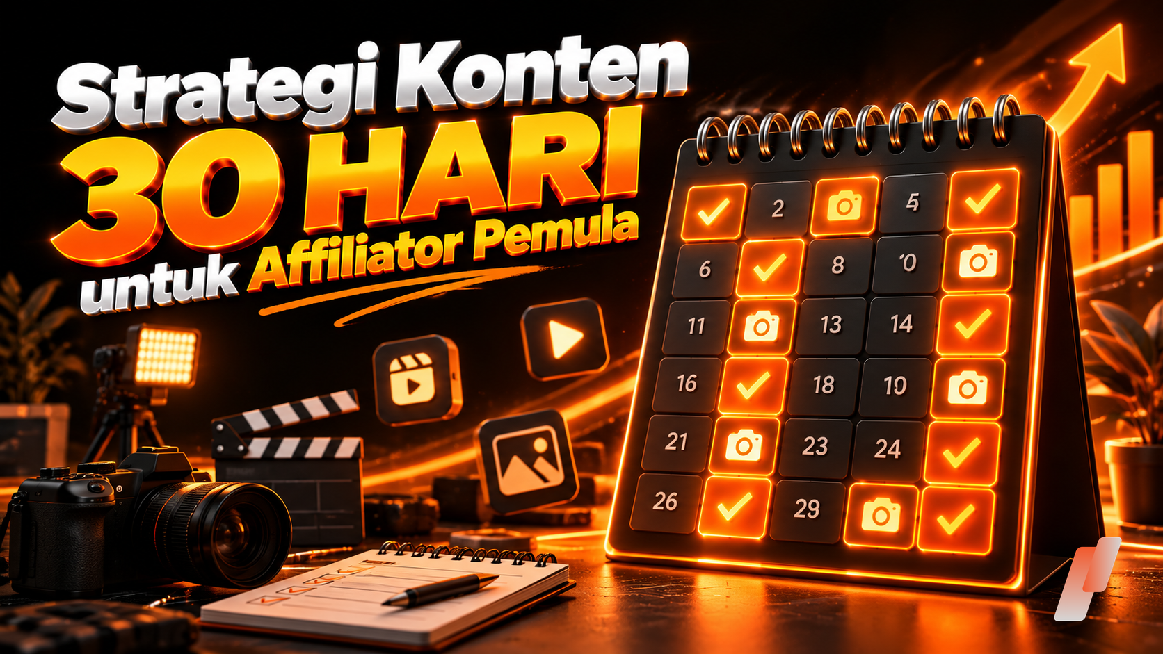 Strategi Konten 30 Hari untuk Affiliator Pemula