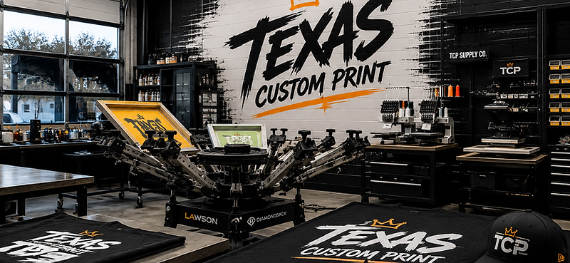 Custom branded apparel and merchandise