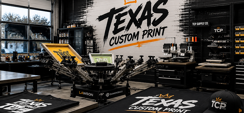 Texas Custom Print production floor