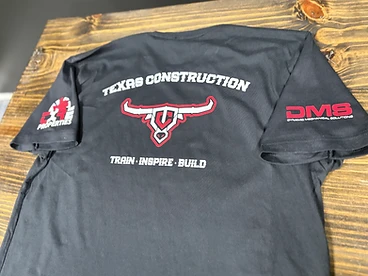 Texas Construction Tee Back