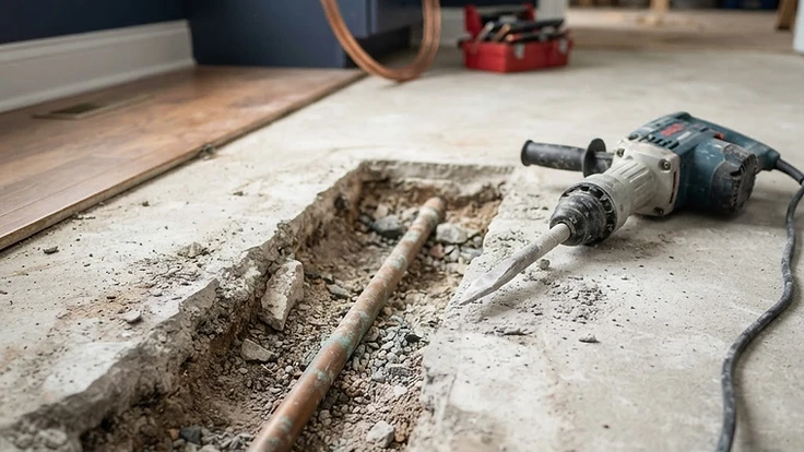 Slab leak repair service in Austin TX