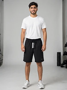 Men's Sports Shorts - Black - 3 Sizes Available
