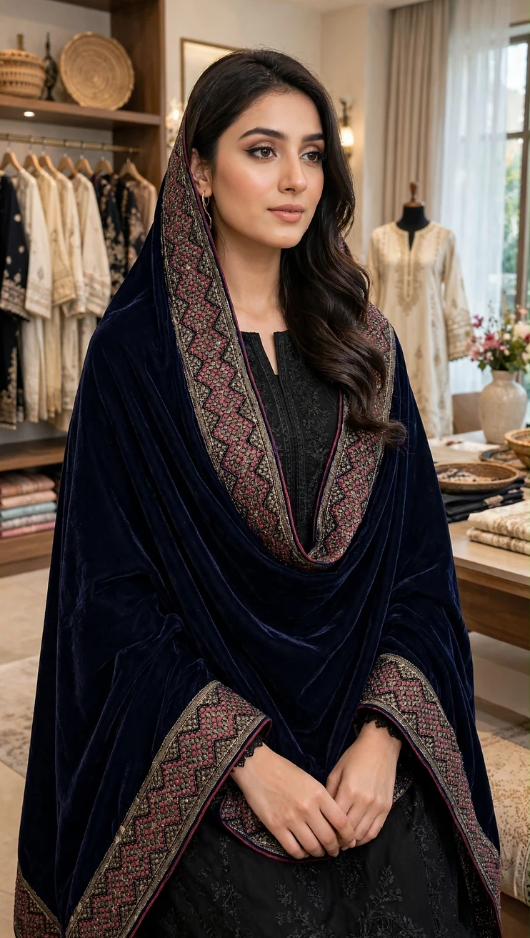 Velvet ShawlColor: