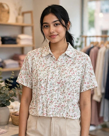 Western Pleated Shirt