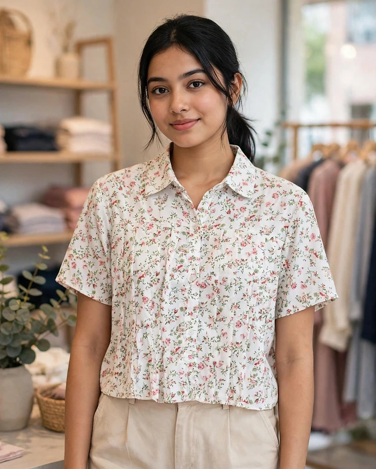 Western Pleated Shirt