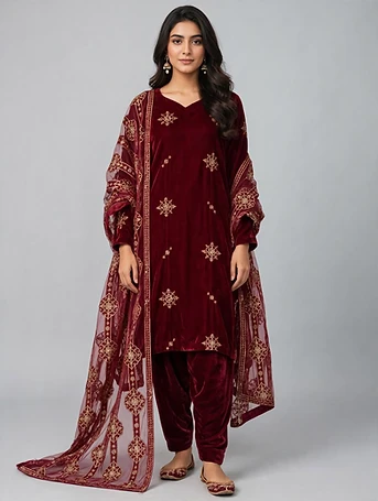 3 Piece - Velvet - Small Size - Winter Collection
