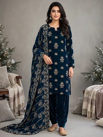 3 Piece - Velvet - Small Size - Winter Collection