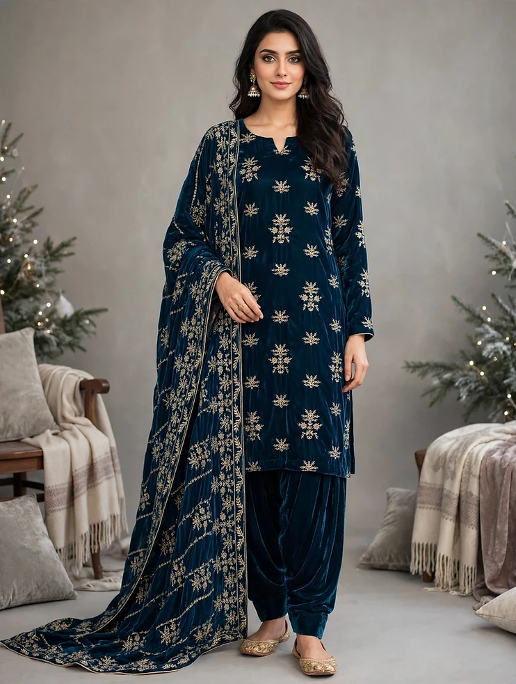3 Piece - Velvet - Small Size - Winter Collection