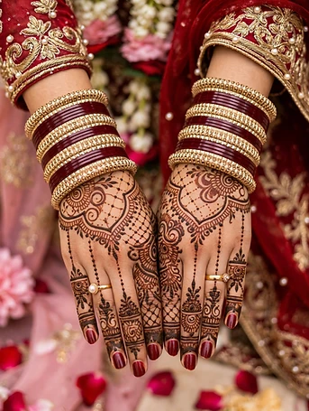 ❤️ Bridal Maroon Chooriyan Set ❤️