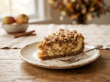 Apple Crumble Cheesecake