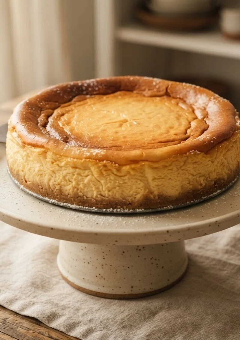 Homemade cheesecake