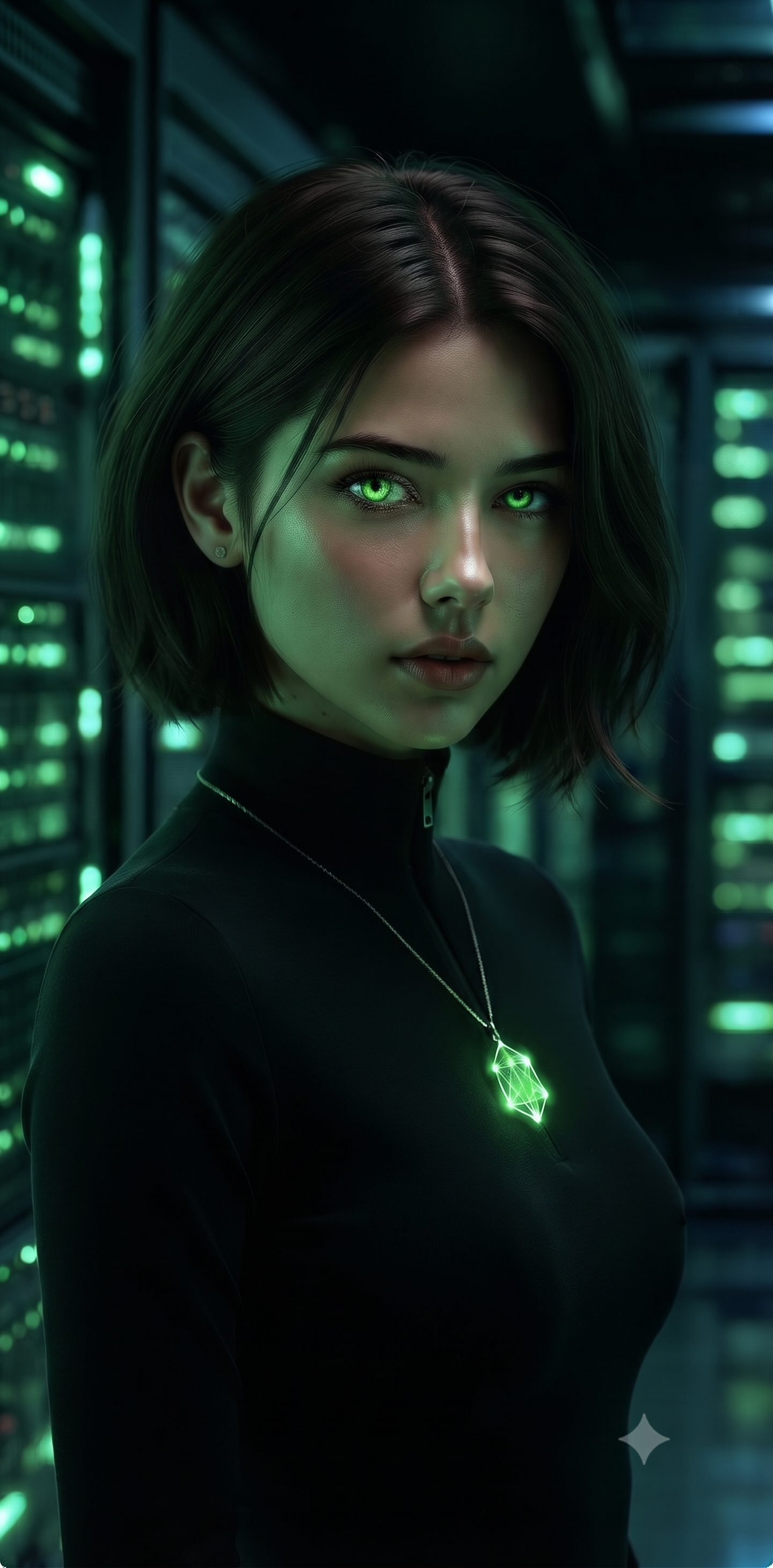 Narith CE's crystalline pendant, detail crop
