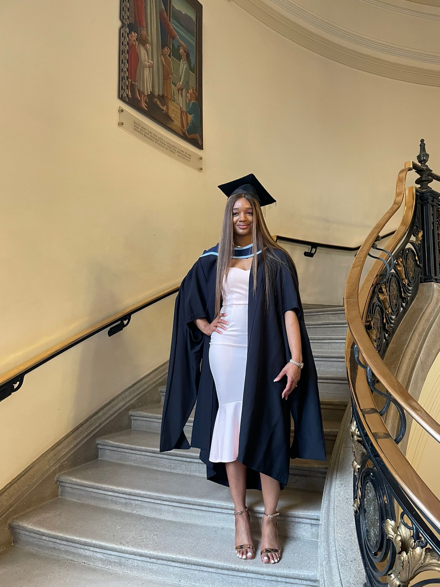 Martine Doce graduating from BPP, 2021