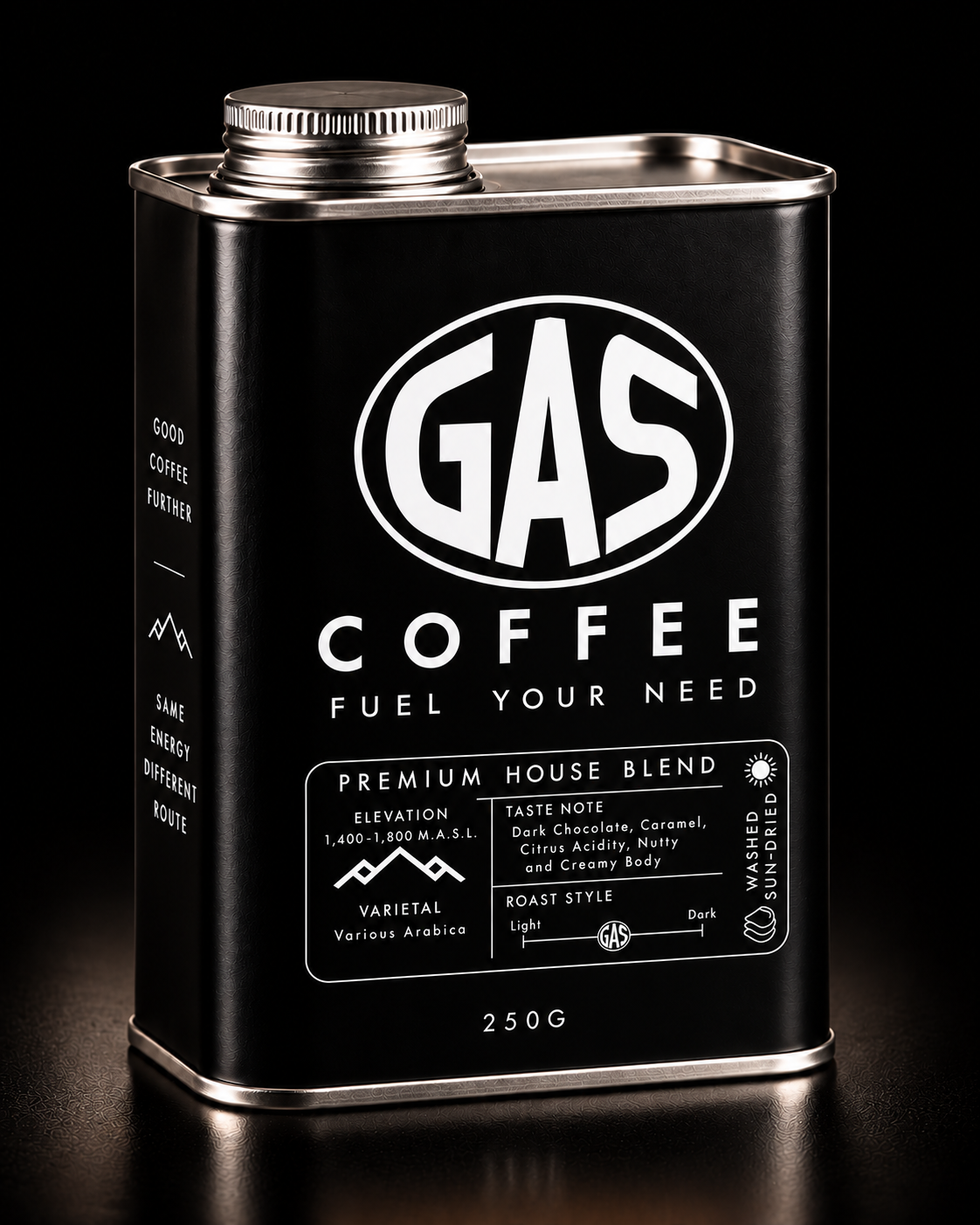 Premium Blend coffee canister