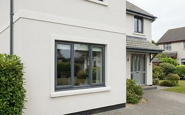 House exterior with a smooth modern render finish