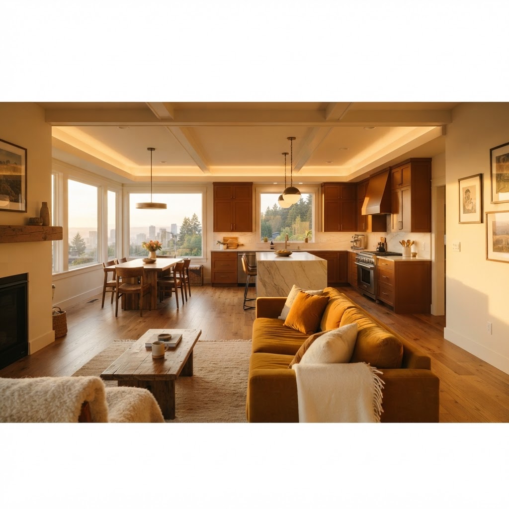 sunlit home renovation project in Portland Oregon