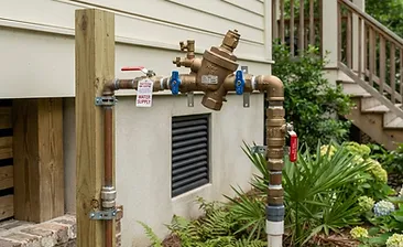 Irrigation backflow preventer replacement at a residential property in Nexton, South Carolina