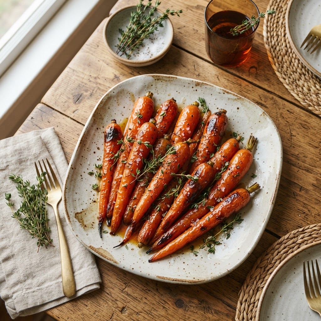 Honey Thyme Glazed Carrots
