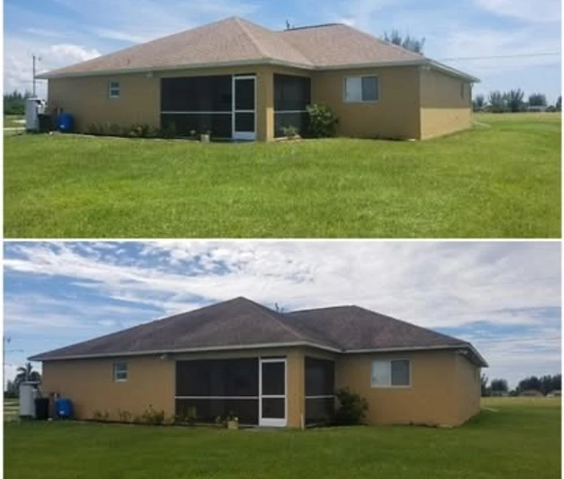 Freshly cleaned exterior property