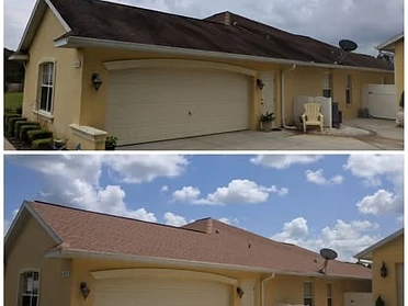 House Wash exterior cleaning project