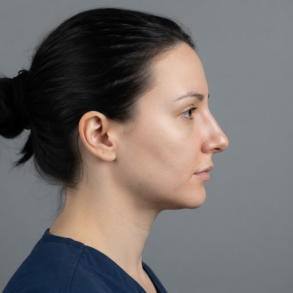 Perfil nasal después de rinoplastia