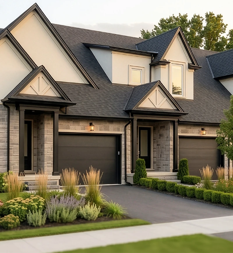 Artist render of the Royal Niagara Towns townhomes, Block A Mewburn Road elevation