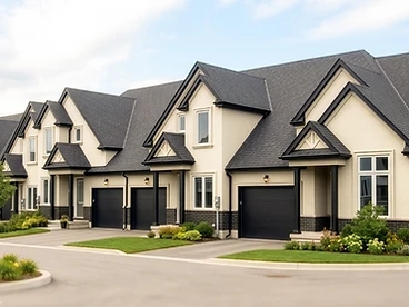 Artist render of the Royal Niagara Towns townhomes, Block B corner elevation
