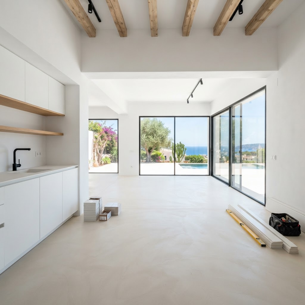Reforma de villa moderna en Ibiza
