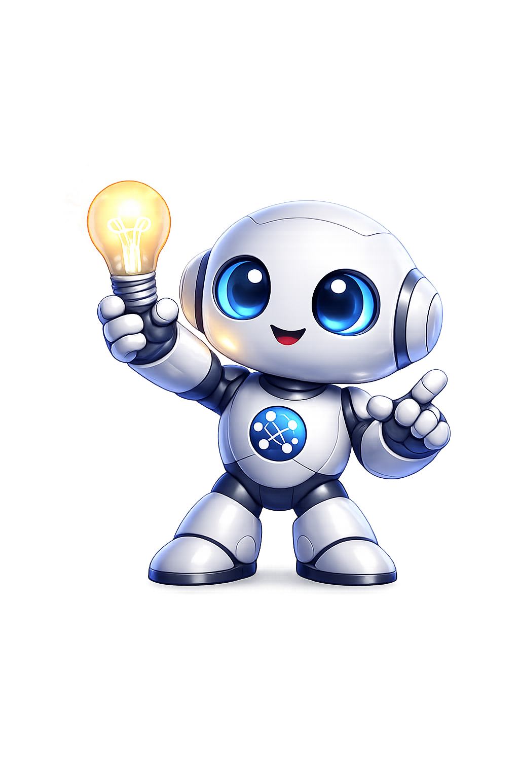 VybeMedia AI specialist assistant holding a glowing idea