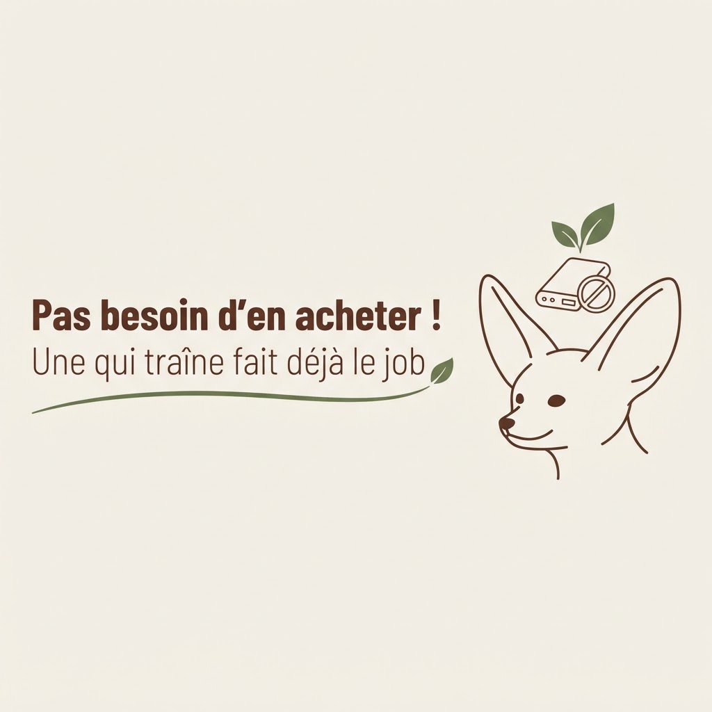 Pas besoin d'en acheter une power bank — une qui traîne fait déjà le job