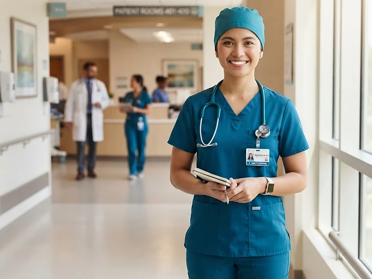 International nurse in a U.S. healthcare setting