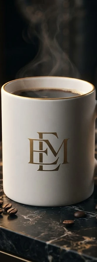 Custom full-color ceramic mug printed with a customer logo — Signature Sip custom mug printing